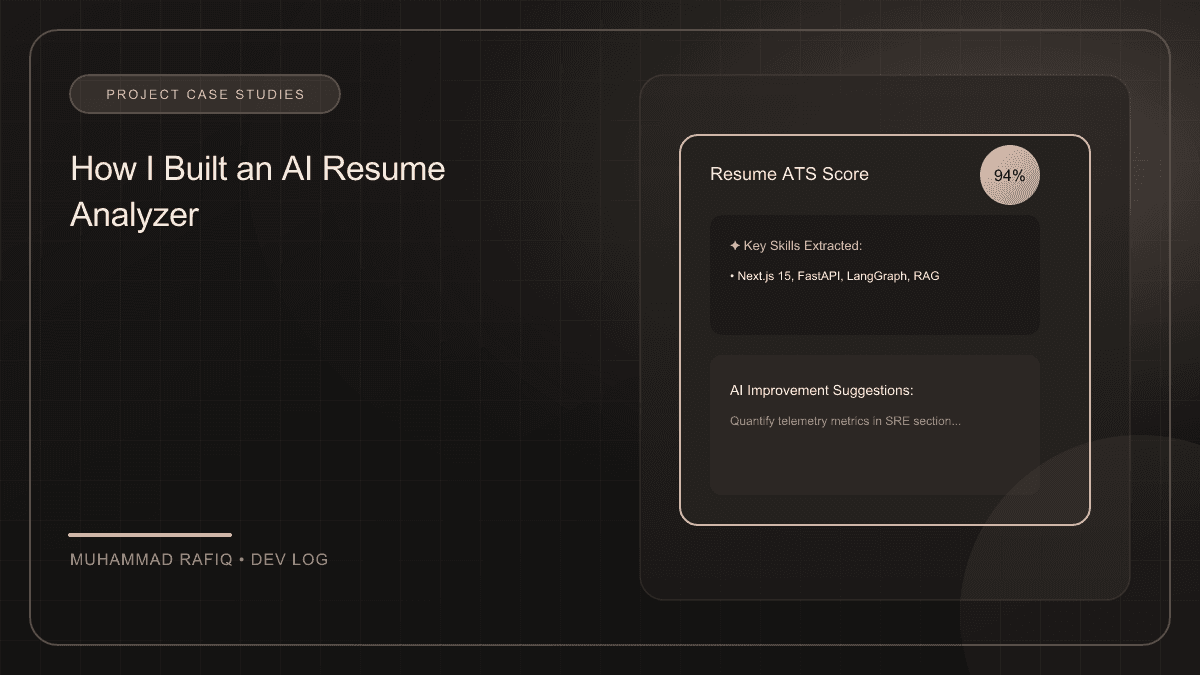 How I Built an AI Resume Analyzer with Next.js and Gemini AI