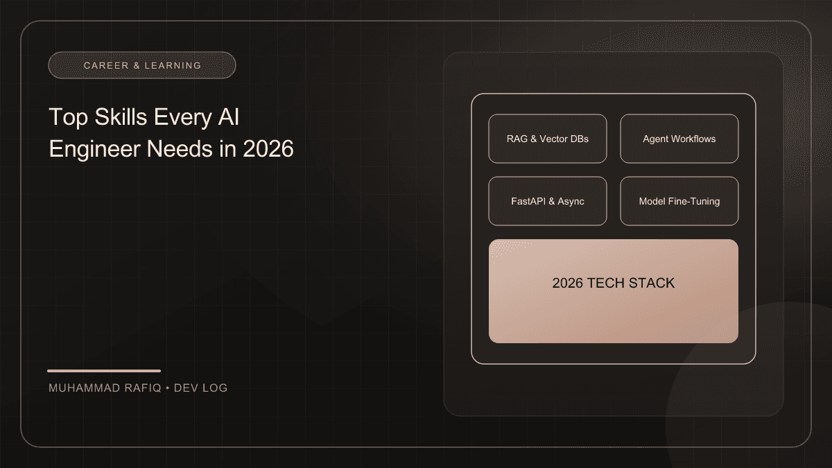 Skills Every AI Engineer Should Learn in 2026