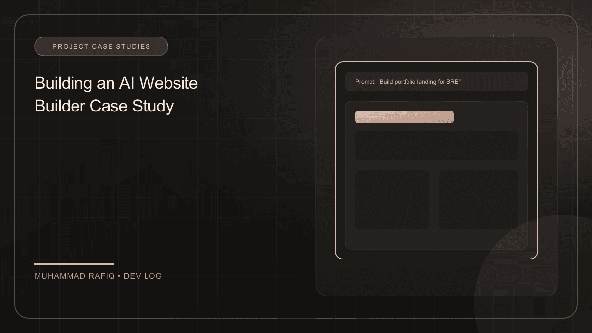 Building an AI Website Builder