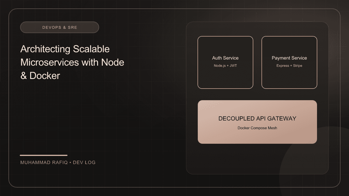 Architecting Scalable Microservices with Node.js and Docker