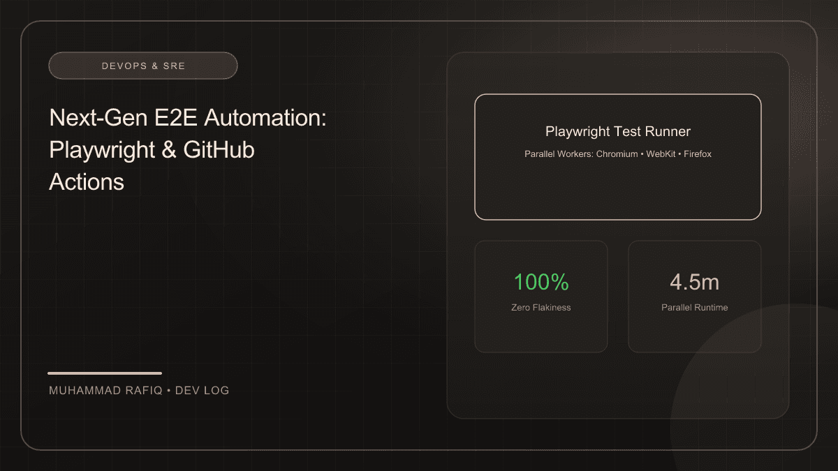 Next-Gen E2E Automation: Playwright and GitHub Actions
