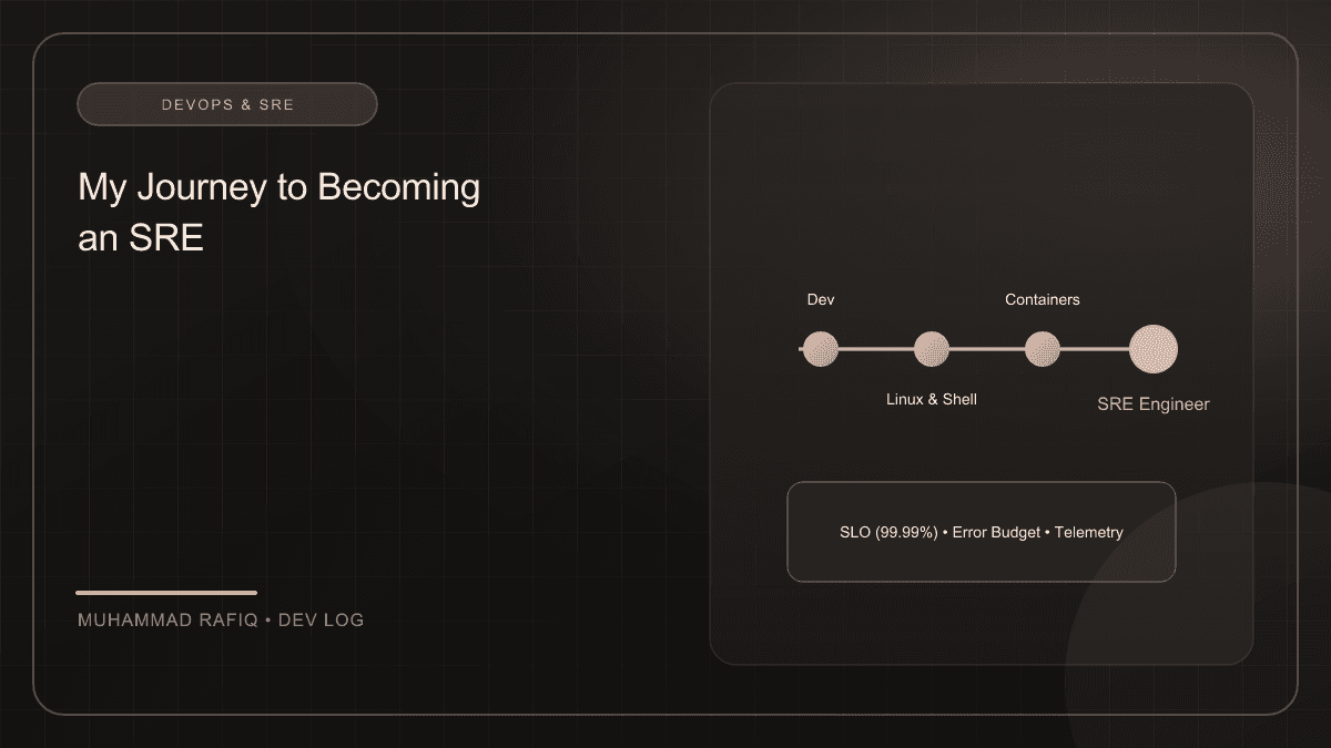 My Journey to Becoming an SRE